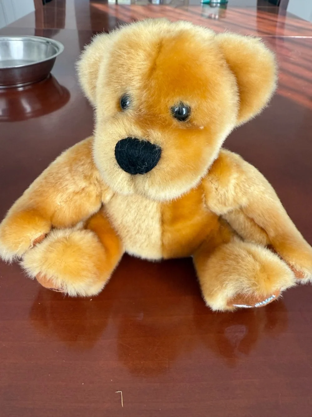 Vintage Hersheys kisses teddy bear plush Purple Heart bib removable rare